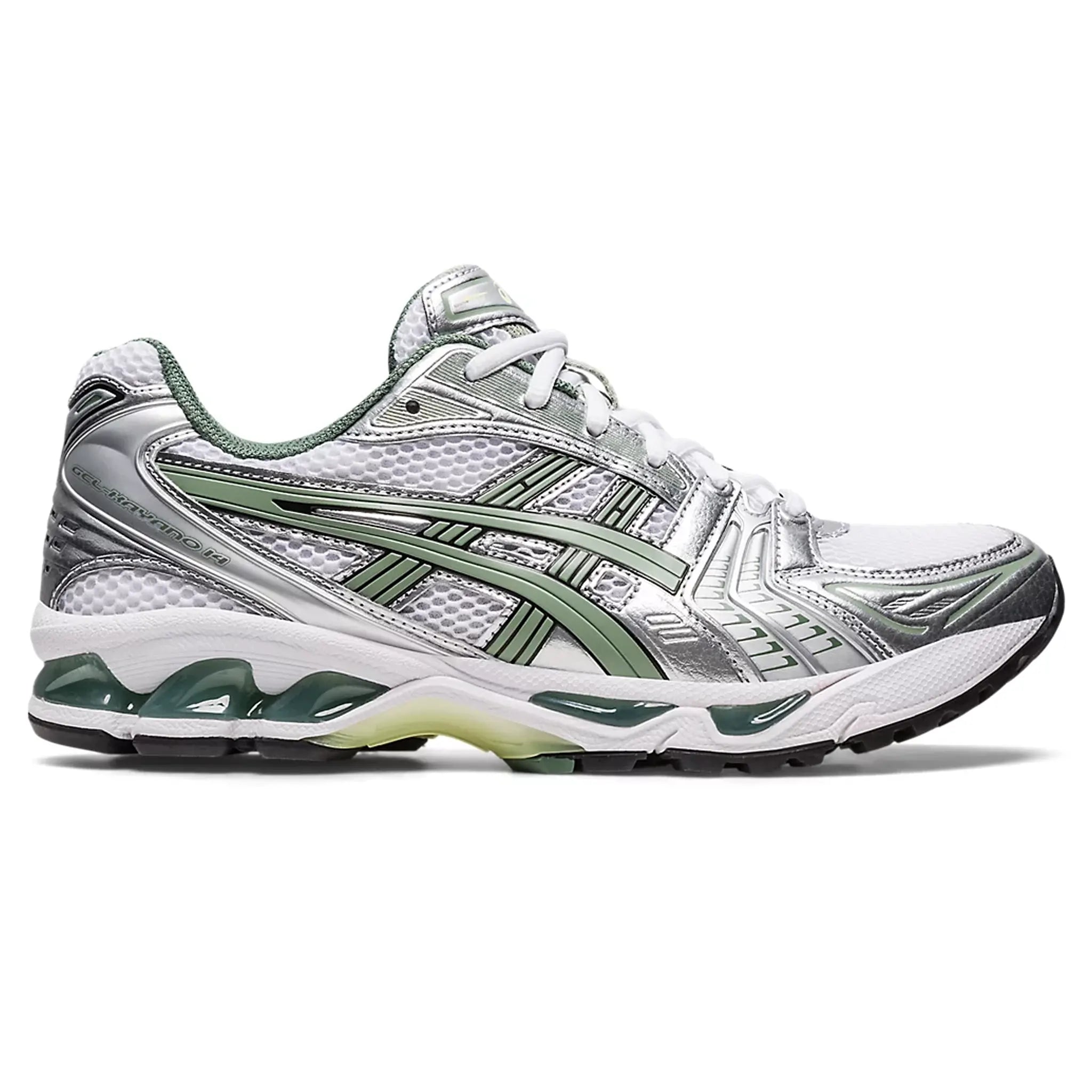 Side View of ASICS Gel-Kayano 14 White Slate Grey 1201A019-107